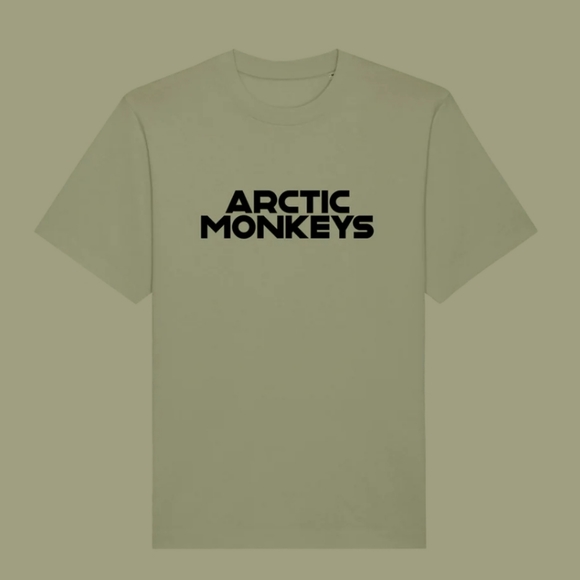 🆕️ Arctic Monkeys Logo 2023 US Tour Tee in Pistachio - Picture 2 of 8